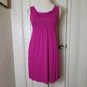 MICHAEL STARS purple sleeveless drape neck dress